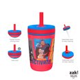 thumbnail image 5 of Zak Designs 15 oz Travel Straw Tumbler Plastic and Silicone with Leak-Proof Straw Valve for Kids, 2-Pack Super Pets, 5 of 5