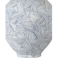 thumbnail image 5 of Currey And Company 1200-0867 Blue Zag 9-1/2" Wide Porcelain Vase - Blue, 5 of 6