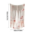 thumbnail image 6 of KIHOUT Flash Deals White Gauze Blood Splatter Curtain All Saints'Day Decoration, 6 of 7