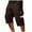 Brown, variant on Chiccall Mens Hiking Shorts with Pockets Elastic Waist Drastring Cargo Shorts Quick Dry Summer Beach Shorts Brown XL