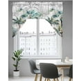 thumbnail image 5 of Summer Palm Trees Kitchen Swag Valance for Window, Rod Pocket Short Kitchen Curtains&nbsp;36 Inch Length, Botanical Tropical Leaves Swag Topper Small Window Treatment for Cafe Bathroom Bedroom, 5 of 6