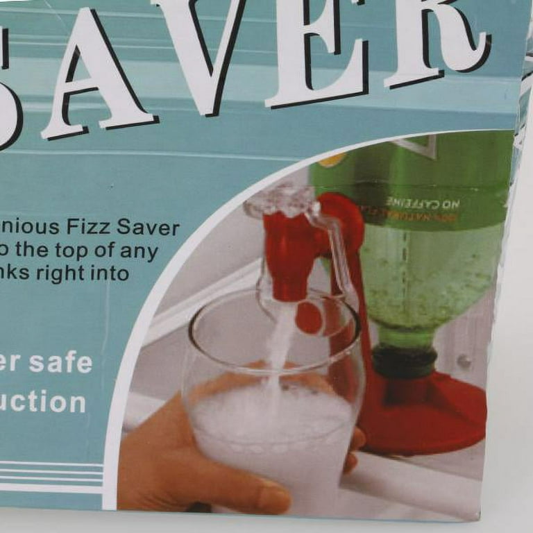 Fizz Saver 2-Liter Soft Drink Dispenser, Water Drinking Gadget Coke Machine Kitchenware Drinking Dispenser Tools, Size: 5.3 cm, Clear