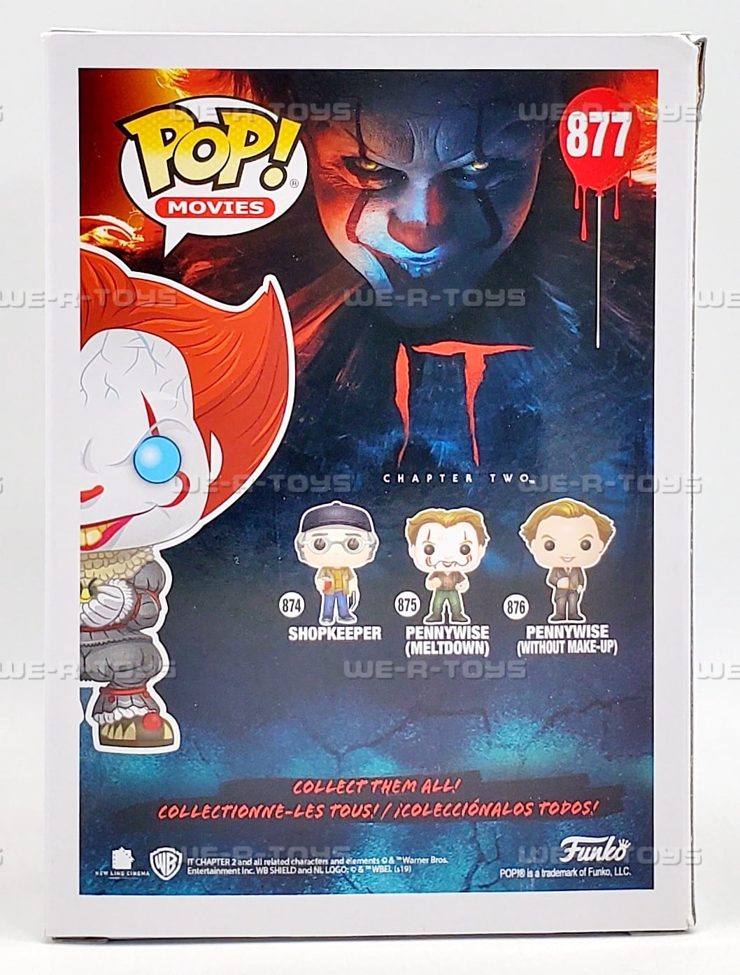 Funko POP Movies It Chapter Two Pennywise with Glow Bug 877 Vinyl