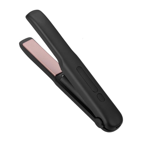 YIGSECU Cordless Hair Straightener and Curler, 2 in 1 Portable Flat Irons& Curling Iron, Fast Heating & Aluminum Plate Straightener with 4 Adjustable Temp,Travel Size Preferred Gifts