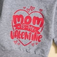 thumbnail image 6 of Uuszgmr Toddler T Shirts Baby Boys Girls Valentine'S Day Letter Print Long Sleeve Tops Kids Clothes Grey,Size:18-24 Months, 6 of 6