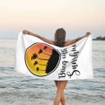 thumbnail image 3 of Toalla de playa de microfibra con diseño retro de sol para vacaciones de verano, manta de playa suave para desfiles, natación, yoga, mujeres y hombres, 3 of 4