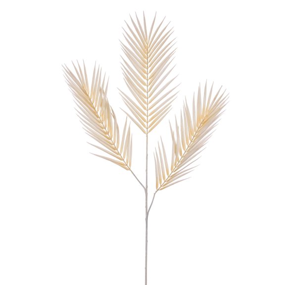 Vickerman 40" Cream Butterfly Palm Spray, 3 per bag.