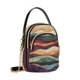thumbnail image 7 of FORMRS Crossbody Bag for Women Quilted Travel Shoulder Cell Phone Purse with Chain Strap Handbag, Artistic Desert Pattern, 7 of 7