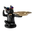 thumbnail image 2 of GUOOL Plateau de Rangement Statue Résine Nordique Luxe Sculptures Figurine Porte-Plaque Noir, 2 of 9