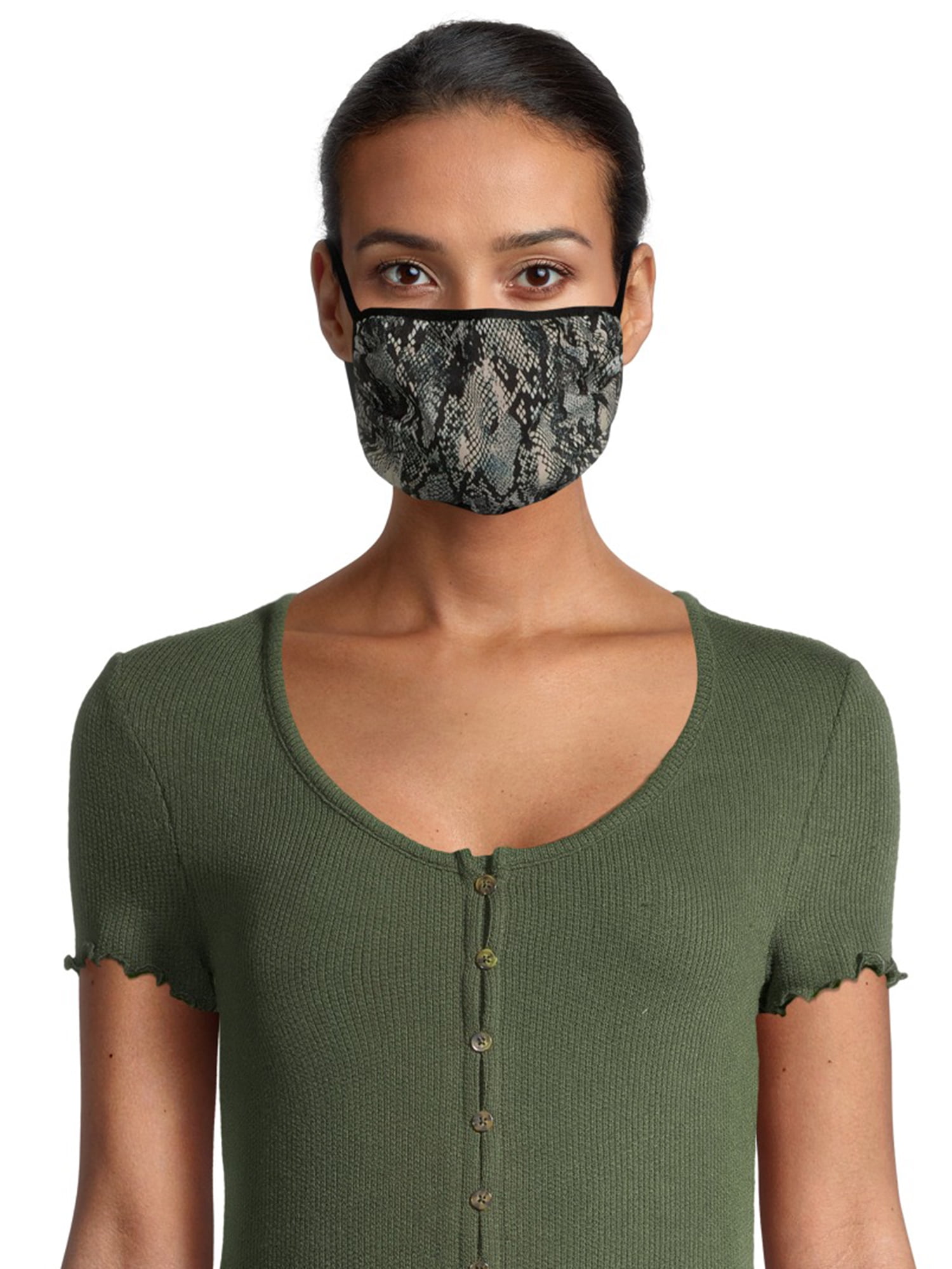 Fashion Women's Animal Print Face Mask, 5Pack