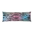 thumbnail image 1 of BSDHOME Colorful Zebra Pattern Long Body Pillowcase Pillow Cover Pillowslip 20x60 inch, 1 of 1