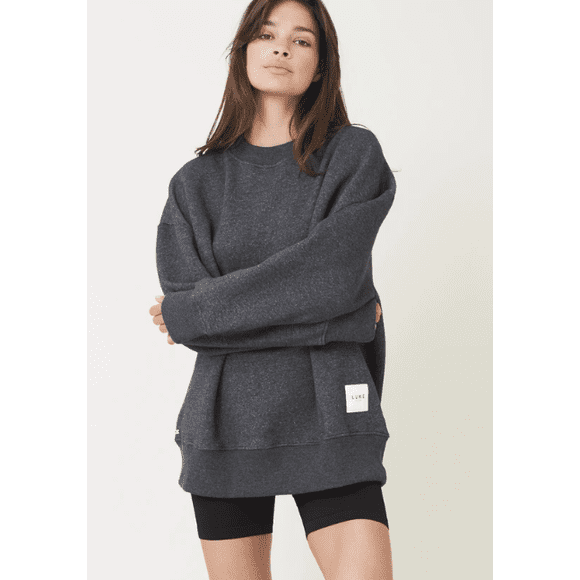 Lune Active Kylie Organic Cotton Sweatshirt Dark Grey ( XS )
