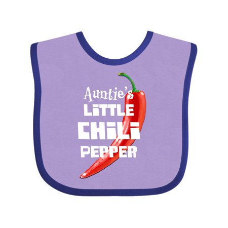

Inktastic Auntie s Little Chili Pepper Gift Baby Boy or Baby Girl Bib