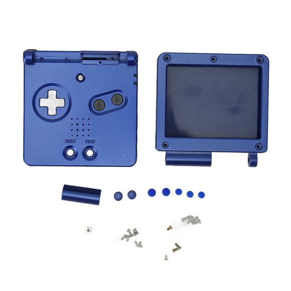 ZOUSSIQI Game Console Shell for GBA SP Replacement Full Parts Housing Shell Case with Buttons for Gameboy Advance SP Blue EL225#55806