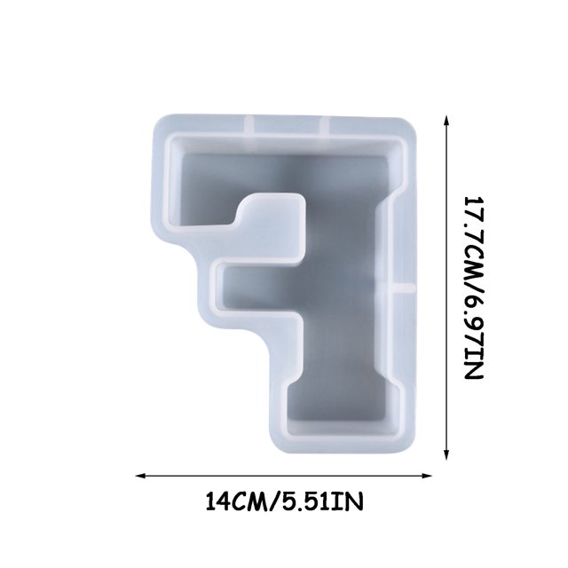 Agiferg DIY Crystal Glue Dropping Mold 26 Large Letter Table Jewelry Silicone Mold
