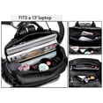thumbnail image 4 of Mochila UTO de piel para mujer, moda vegana, color negro, 4 of 8