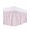 Pink, variant on Sage Green Spring Floral Wrap Around Bed Skirts for Queen Bed 16" Drop,Bed Skirt with Adjustable Elastic Belt Dust Ruffle Bed Valance for Bedroom Hotel Luxury Summer Botanical Elegant Bed Frame Cover