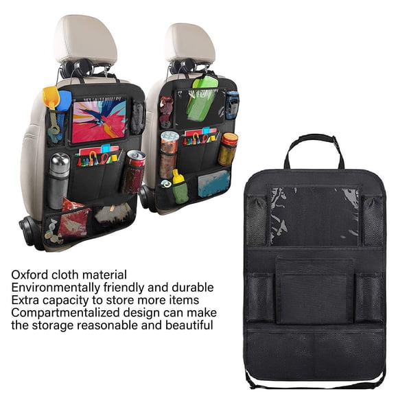 Bolsa protectora para asiento trasero de coche, 2 piezas Organizador para asiento trasero de coche Bolsa para asiento trasero de coche Organizador para asiento trasero de coche Integración perfecta