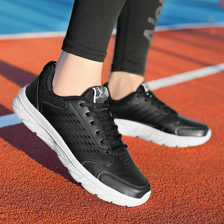 

PhoneSoap Fashion Autumn Men Sports Shoes Flat Lightweight Lace Up Solid Color Waterproof Comfortable Casual Style White