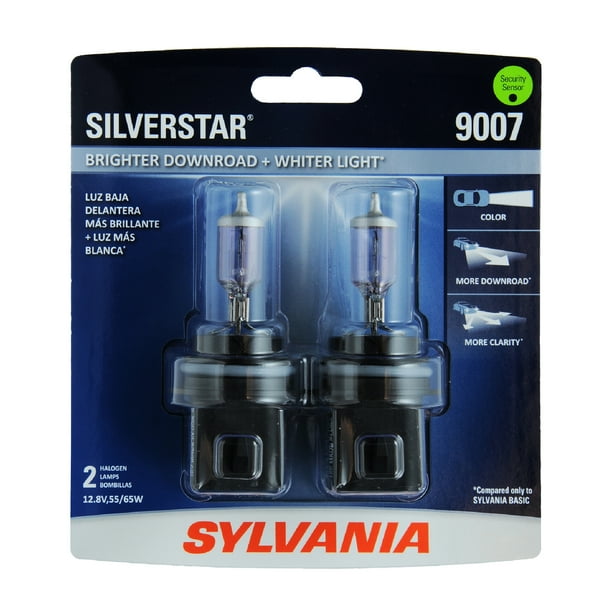 Sylvania 9007 SilverStar Auto Halogen Headlight Bulb Pack Of 2 Walmart Walmart