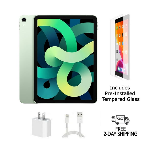 Refurbished Apple iPad Air 4 w/ Pre-Installed Tempered Glass (WiFi) 64GB Green (Grade A)
