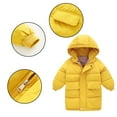 thumbnail image 6 of Esaierr Toddler Hooded Windproof Mid-Length Outerwear Jacket Kids Baby Boys Girls down Puffer Thickened Cotton Jacket for 2-9Y, 6 of 6