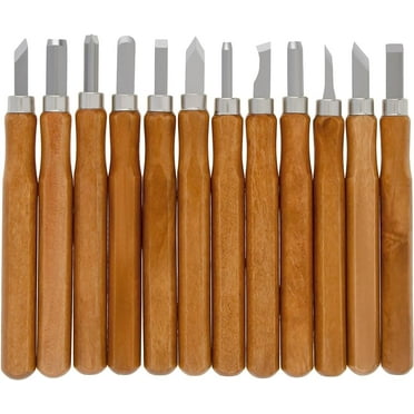 Wood Carving Tool Set - 12 PCS Hand Carving Chisels Tool Set Whittling Knife Art Craft Caving Tool Kit Hobby Knife Kit for DIY Sculpting