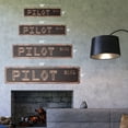 thumbnail image 2 of PILOT Vintage Aluminum Street Sign cessna airplane plane airline captain rustic metal tin | Indoor/Outdoor |  30" Wide, 2 of 4