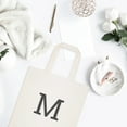 thumbnail image 3 of Personalized Modern Monogram Cotton Canvas Tote Bag, 3 of 7