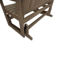 thumbnail image 6 of Innovaze Poly Lumber Patio Glider, Durable HIPS Material, Weather-Resistant Swing Bench for Outdoor Porch Garden (Deep Brown, 2-Seater), 6 of 10