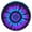 Blue Purple Tie, variant on Colorful Tie Dye Mandala Pattern Round Fitted Tablecloth with Elastic Edge,Dining Table Cover Waterproof,Outdoor Round Tablecloth for Camping,Dining,Indoor and Outdoor