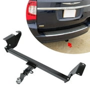 Kojem Trailer Hitch Fit for 2008-2020 Dodge Grand Caravan Class 3 Trailer Tow Hitch Receiver 2" Fit for Chrysler Town & Country RAM C/V Tradesman Volkswagen Routan Steel Powder Coated
