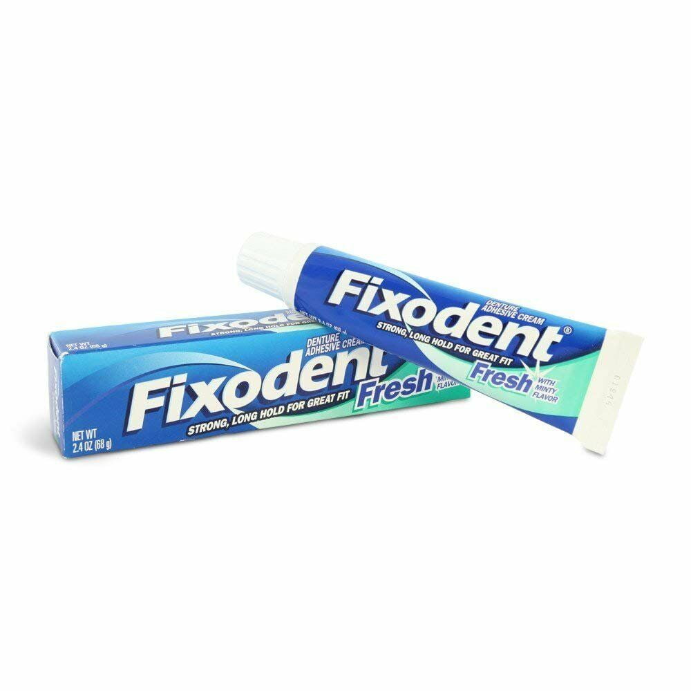 Fixodent Complete Fresh Mint Denture Adhesive Cream 2.4 Oz