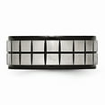 thumbnail image 3 of Stainless Steel Brushed & Black IP-plated 9mm Band Size: 13; for Adults and Teens; for Women and Men, 3 of 6