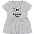 thumbnail image 3 of Inktastic Daddy's Little Rocker Skull Girls Baby Dress, 3 of 5