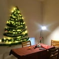 thumbnail image 2 of 16.4 FT Wall Christmas Tree with Lights, Christmas Tree Wall Decoration, Flat Christmas Tree Garland for Wall, Wall Christmas Tree Hanging Decorations for Indoor Wall Decor Save Space, 2 of 7