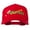 Red, variant on Merry Christmas Santa Hat Embroidered Cap - Black OSFM