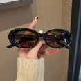thumbnail image 2 of Gafas de sol ovaladas para hombre y mujer, lentes de Color caramelo, diseño de marca Retro, a la moda, novedad, 2 of 5