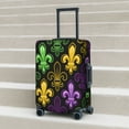 thumbnail image 2 of Lsque Mardi Gras1 Printed Luggage Cover, Travel Luggage Protector,Scratch and Dirt Resistant, Fits 18-32 Inch Luggage - Medium, 2 of 9
