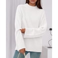 thumbnail image 3 of BTFBM Sweaters for Women Casual Crewneck Long Sleeve Loose Ribbed Knit Pullover Sweater Winter Clothes Fall Outfits, 3 of 8