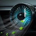 thumbnail image 4 of Ventilación de aire del ventilador del coche 7 ventilador de refrigeración eléctrico de luz colorida apto para vehículos SUV Negro Sharpla Mini ventilador de coche, 4 of 8