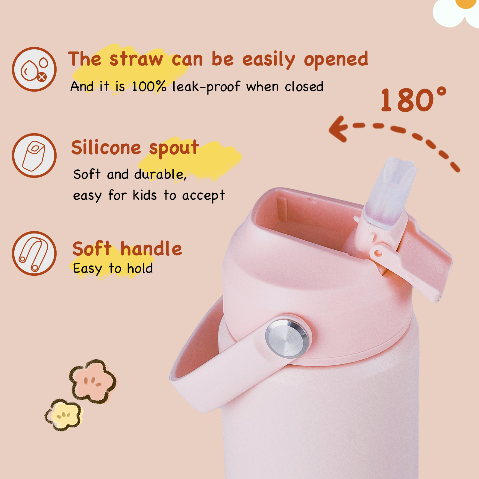 Hawsaiy 12oz Kids Insulated Water Bottle photo 3