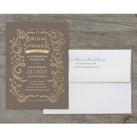 Glamorous Bride Deluxe Bridal Shower Invitation