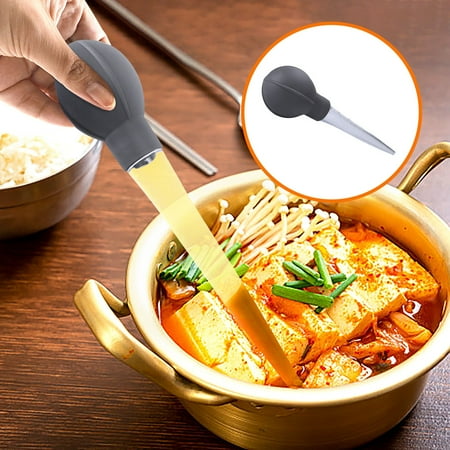 

HMPEAIIY Convenient And Quick Silicone With Graduated Glue Head Straw Kitchen Baking Measuring Spoon Measuring Cup Oil Suction Tool