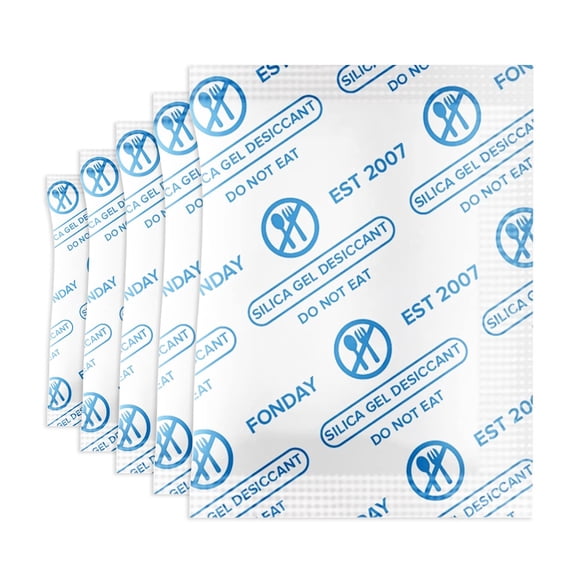 1 Gramo [5000 Paquetes] Paquetes De Gel De Sílice De Grado Alimenticio Fonday Desecantes - Absorbedores De Humedad Paquetes Desecantes Paquetes Deshumidificadores