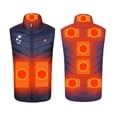 thumbnail image 4 of Lolmot Unisex Heated Vest Men/Women Heated Gilet USB Electric Heating Waistcoat Rechargeable Body Warmer Heated Jacket 9 Heating Pads Winter Coat, 4 of 5
