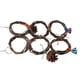 thumbnail image 5 of Columpios colgantes para pájaros, juguete de madera, columpio para loros, anillo circular, red de escalada con campanas, 6 anillos, 5 of 12