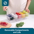 thumbnail image 4 of Bandeja para condimentos refrigerados, paquete de 2 unidades Luckore con 5 recipientes, 4 of 8