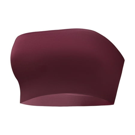 Yubnlvae One Shoulder Stick-On Bra - Silicone Adhesive Invisible Push-Up Wine L  Women s Sexy Traceless Large Anti Drop Off One Shoulder Wrapped Chest Wrapped up Bra