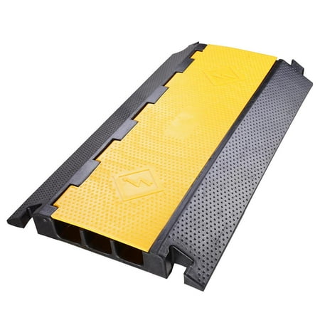 Acrylic Setting Rubber Channel - Yescom 3 Channel Rubber Electrical Wire Cable Cover Ramp Guard Warehouse Cord Protector